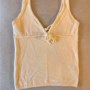 Djerf Avenue Cream Knit Camisole